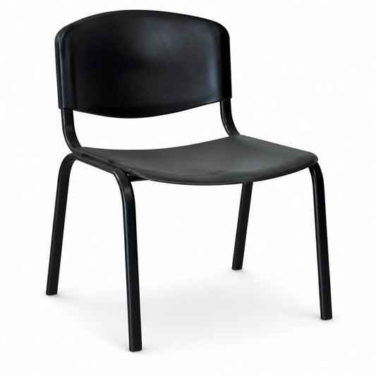 Silla de Oficina de Visita Punto Estibable con Cople - VERSA ALTUS PUNTO - Estructura Aluminio - AL-820CP - VERSA - NOGAL BEAT - Silla de Visita