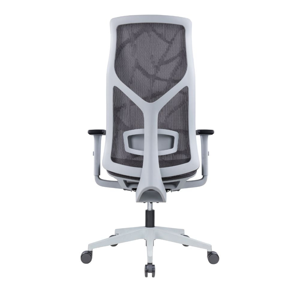 Silla De Oficina Ejecutiva - ALBAR AB - 80 - Gris - Respaldo y Asiento Tapizados en Malla - AB - 80 - GR - ALBAR - NOGAL BEAT - Sillas de Oficina
