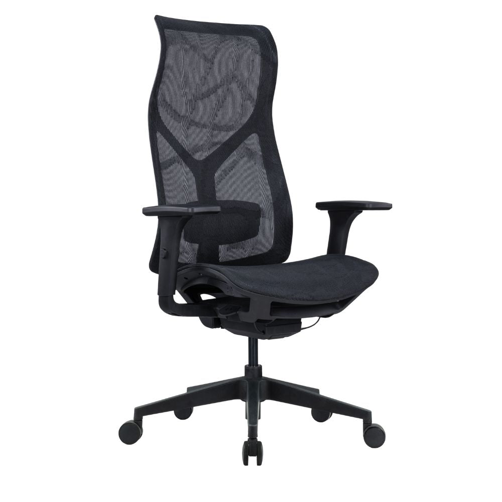 Silla De Oficina Ejecutiva - ALBAR AB - 80 - Negro - Respaldo y Asiento Tapizados en Malla - AB - 80 - NE - ALBAR - NOGAL BEAT - Sillas de Oficina