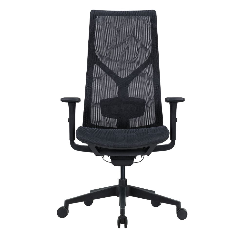 Silla De Oficina Ejecutiva - ALBAR AB - 80 - Negro - Respaldo y Asiento Tapizados en Malla - AB - 80 - NE - ALBAR - NOGAL BEAT - Sillas de Oficina