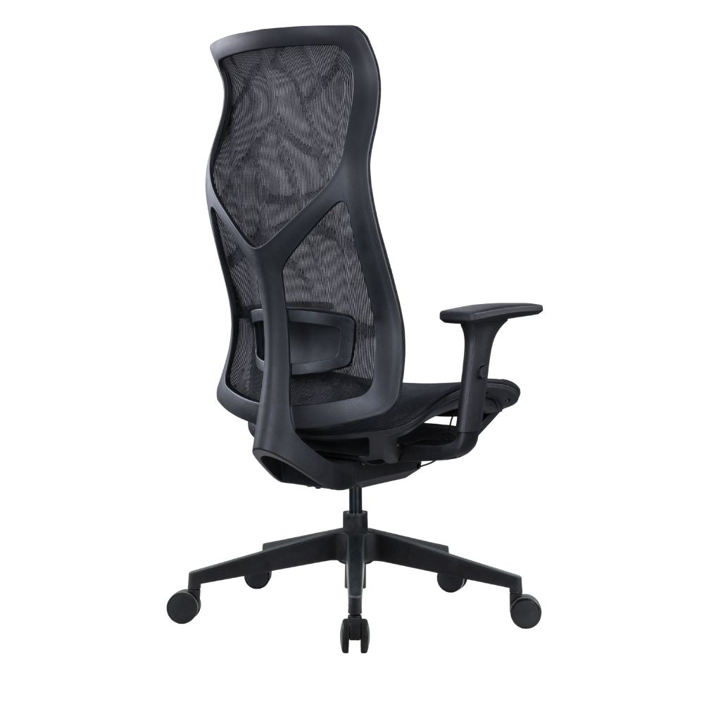 Silla De Oficina Ejecutiva - ALBAR AB - 80 - Negro - Respaldo y Asiento Tapizados en Malla - AB - 80 - NE - ALBAR - NOGAL BEAT - Sillas de Oficina