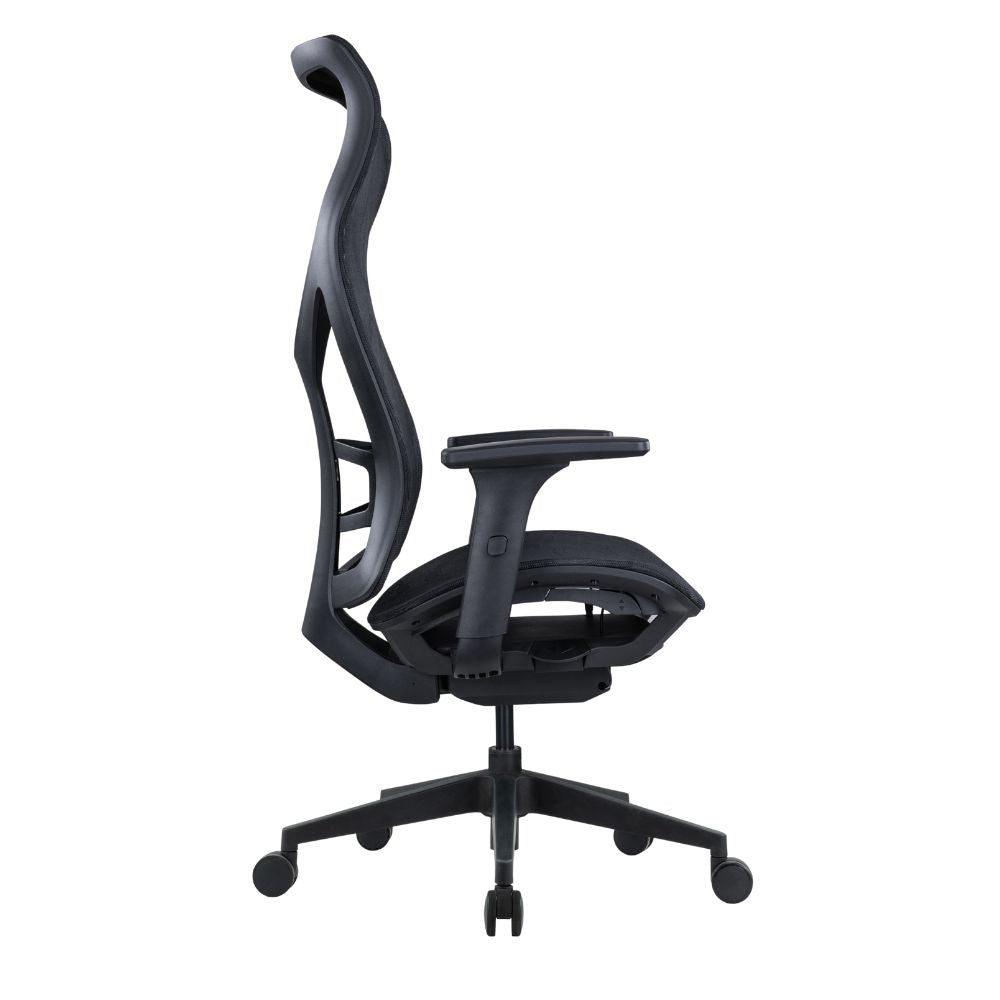 Silla De Oficina Ejecutiva - ALBAR AB - 80 - Negro - Respaldo y Asiento Tapizados en Malla - AB - 80 - NE - ALBAR - NOGAL BEAT - Sillas de Oficina