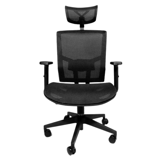 Silla de Oficina Ejecutiva - NOGAL BEAT HABANA MESH - Varios Colores - Respaldo y Asiento en Malla - Habana mesh - MOBILIARIO EN MOVIMIENTO - NOGAL BEAT - Sillas de Oficina