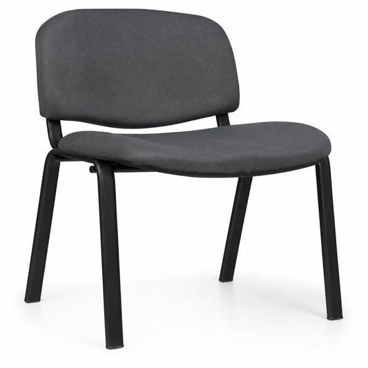 Silla de Oficina Industrial Visita Uso Rudo - VERSA ALTUS FORTE - Estructura Aluminio - Asiento y Respaldo Espuma Inyectada 55kg/m3 Tapizado - AL-830 - VERSA - NOGAL BEAT - Silla Industrial