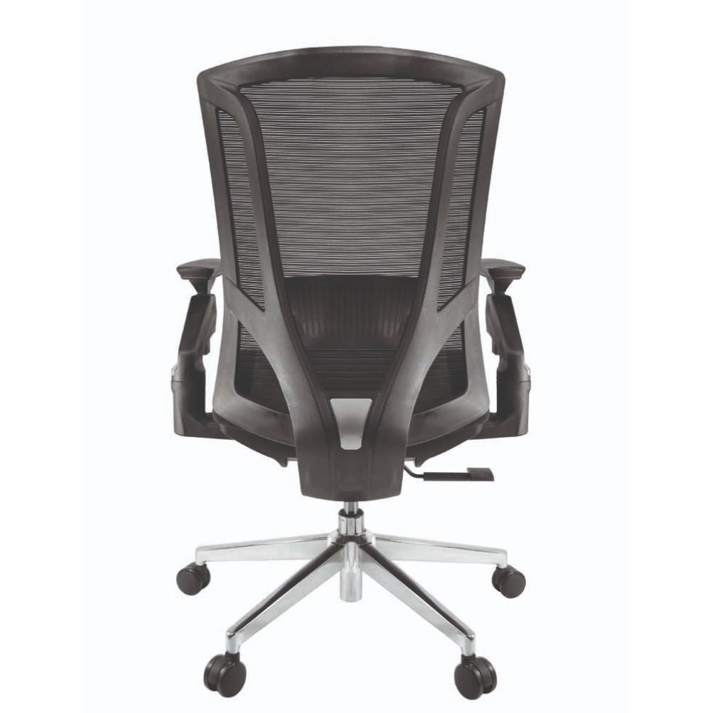 Silla De Oficina Operativa Soporte Lumbar - GERSA E - 11752 - Negro - Respaldo En Malla y Asiento Tapizado - E - 11752 - GERSA - NOGAL BEAT - Sillas de oficina