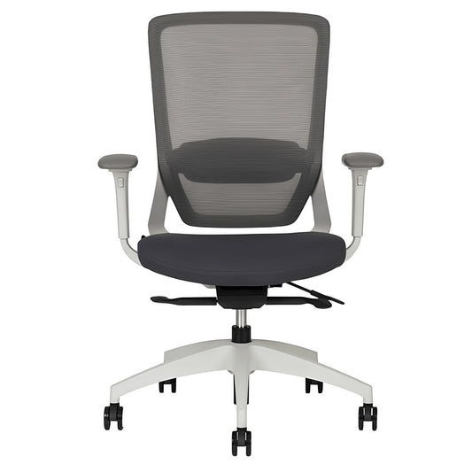 Silla de oficina operativa Techno Soul Express White respaldo bajo blanca con respaldo en malla y soporte lumbar