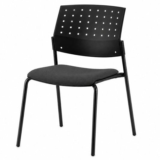 Silla de Oficina para Recepción Asiento Tapizado - LABENZE ARETA 106-00203 - Varios Colores - Patas Tubular Negro - 106-00203 - Labenze - NOGAL BEAT - Silla de Visita