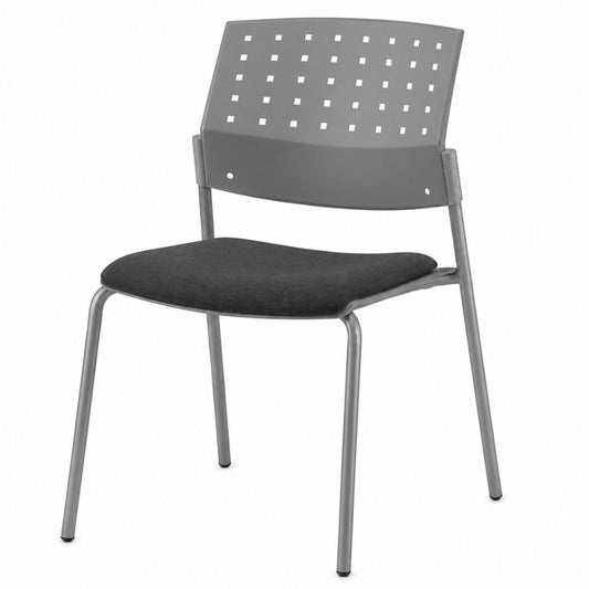 Silla de Oficina para Recepción Asiento Tapizado - LABENZE ARETA 106-00213 - Varios Colores - Patas Tubular Gris - 106-00213 - Labenze - NOGAL BEAT - Silla de Visita