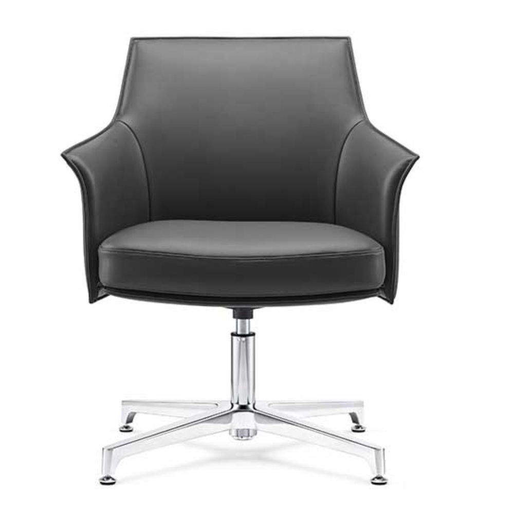 Silla De Oficina Para Visita - TECHNO DREAM - Varios Colores - Respaldo y Asiento Tapizado - DREAM VISITA Negro - Techno - NOGAL BEAT - Silla para oficina