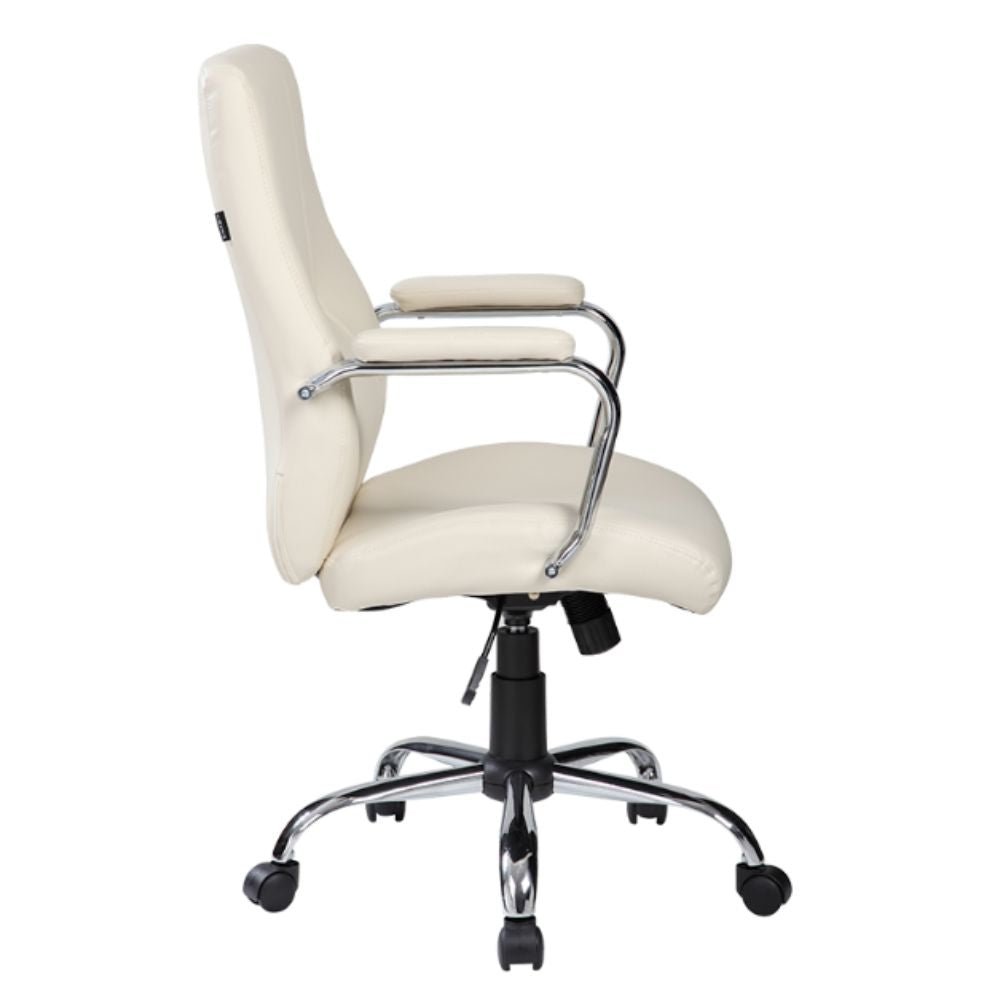 Silla De Oficina Secretarial - ALBAR E - 510 - Varios Colores - Asiento y Respaldo Tapizado - E - 510 - ALBAR - NOGAL BEAT - Sillas de oficina