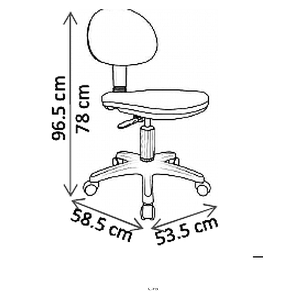 Silla de Oficina Secretarial Uso Rudo - VERSA ALTUS EASY - Estructura Aluminio - Asiento y Respaldo con Soporte Lumbar Tapizado - AL-410 - VERSA - NOGAL BEAT - Silla Secretarial