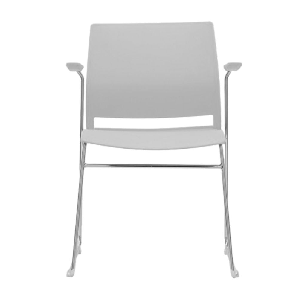 Silla De Oficina Visita - ALBAR A - 620 - Varios Colores - Asiento y Respaldo En polipropileno - A - 620 - ALBAR - NOGAL BEAT - Sillas de Oficina