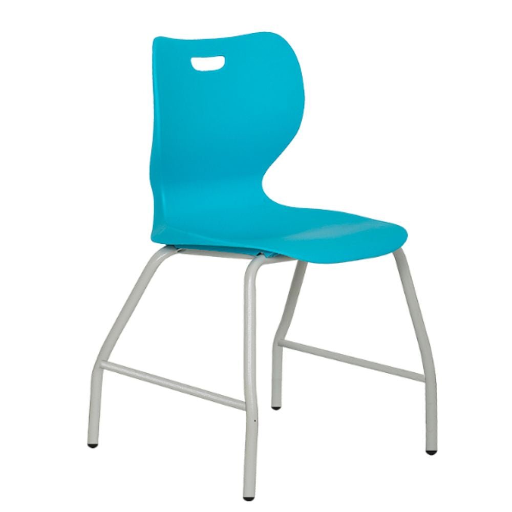 Silla De Oficina Visita - ALBAR AB - 100 - Varios Colores - Asiento y Respaldo En Polipropileno - AB - 100.1 - ALBAR - NOGAL BEAT - Sillas de Oficina