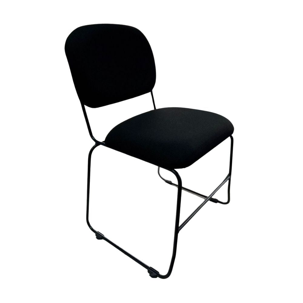 Silla De Oficina Visita - ALBAR AB - 900 CRP - Negro - Asiento Tapizado y Base terminado en Pintura Epóxica - AB - 900 CRP - ALBAR - NOGAL BEAT - Sillas de Oficina
