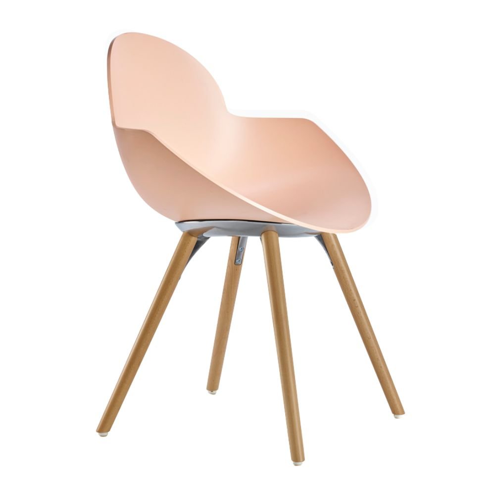 Silla de Oficina Visita - INFINITI COOKIE - Varios Colores - Asiento y Respaldo en Polipropileno - 112 - 2260A - CPA - Infiniti - NOGAL BEAT - Sillas de Oficina