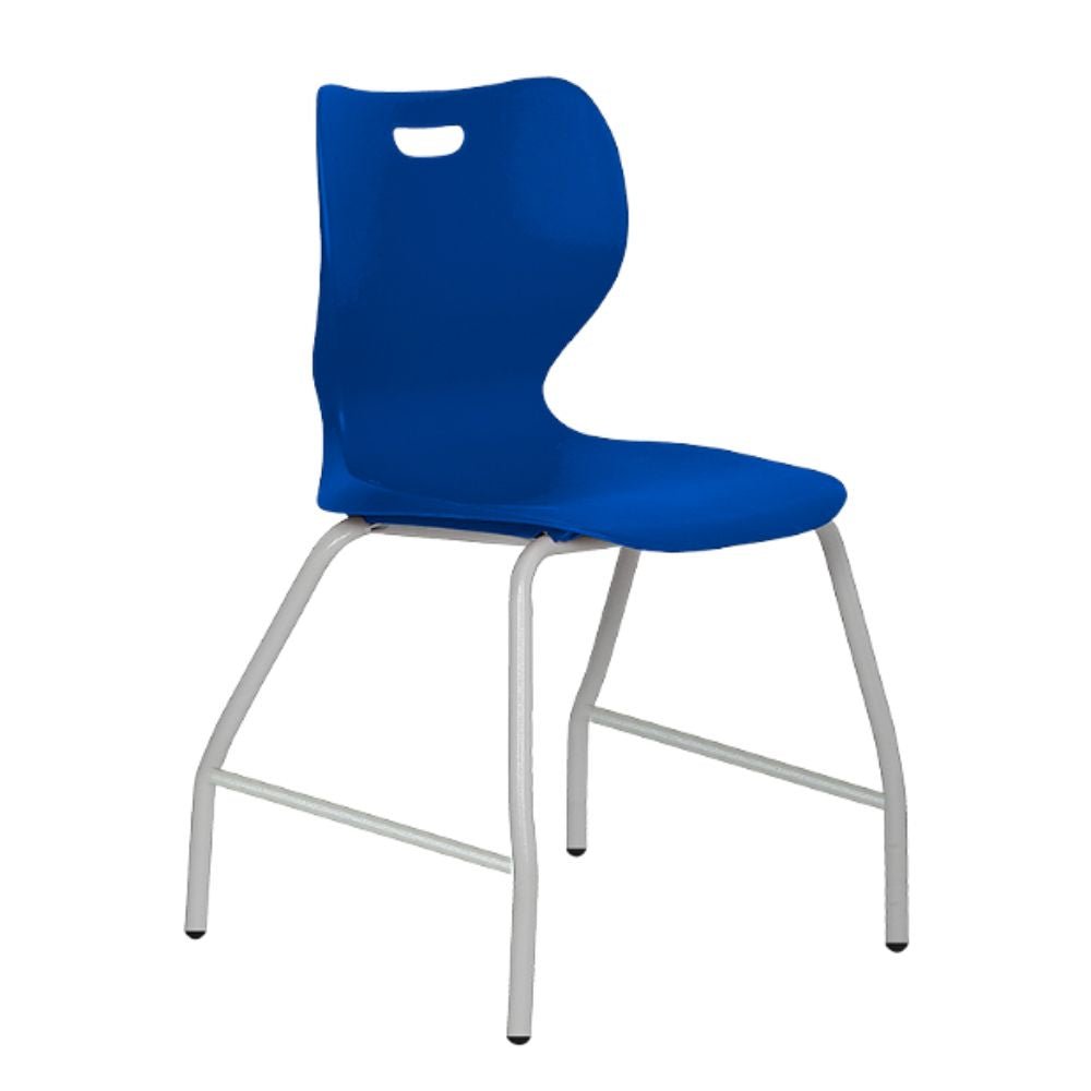 Silla De Oficina Visita Soporte Lumbar - ALBAR AB - 100V - Varios Colores - Asiento y Respaldo En Polipropileno - AB - 100V - 4 - ALBAR - NOGAL BEAT - Sillas de Oficina