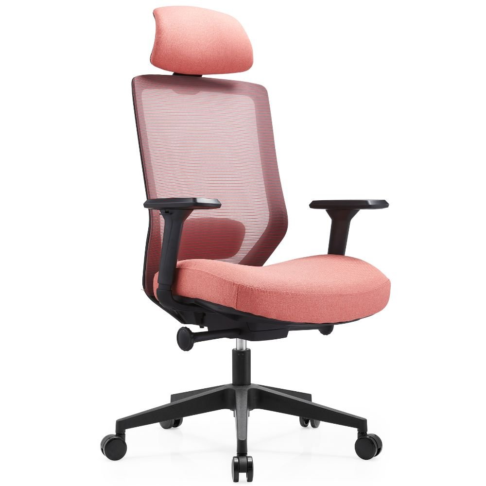 Silla ejecutiva GERSA MILU-A Nylon con respaldo en malla y base de nylon con rodajas.