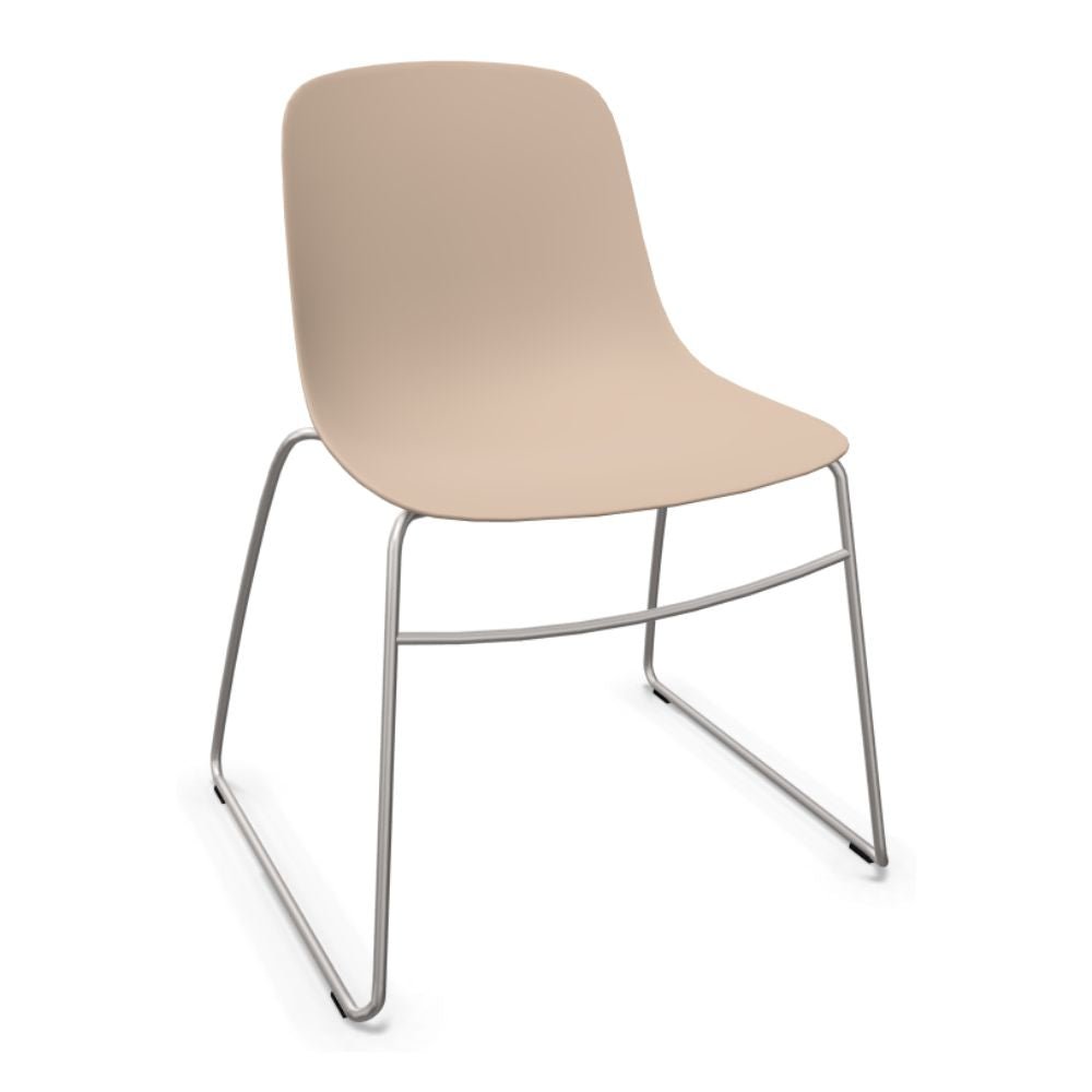 SILLA INFINITI PURE LOOP MONO | Silla | Trineo | Varios Colores | Carcasa Polipropileno | Interior Exterior - 110-5920S-SND - Infiniti - NOGAL BEAT - Sillas