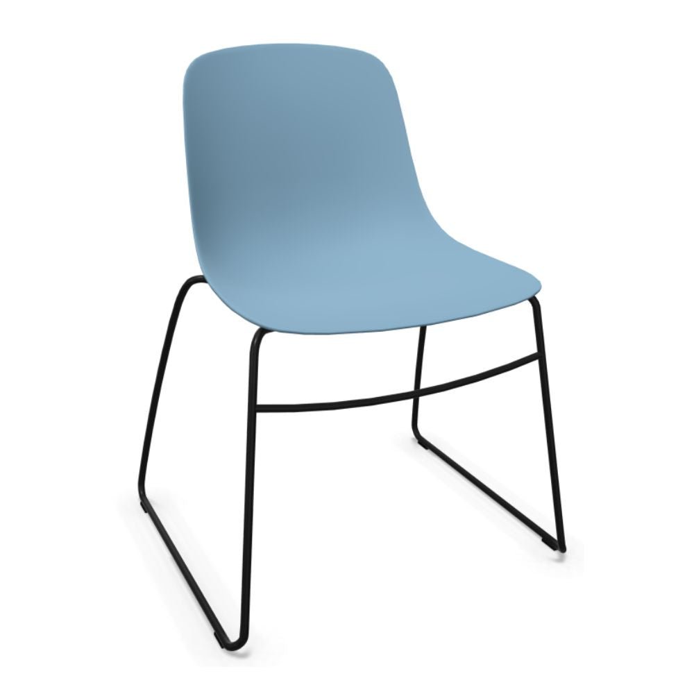 SILLA INFINITI PURE LOOP MONO | Silla | Trineo | Varios Colores | Carcasa Polipropileno | Interior Exterior - 110-5900S-AZL - Infiniti - NOGAL BEAT - Sillas