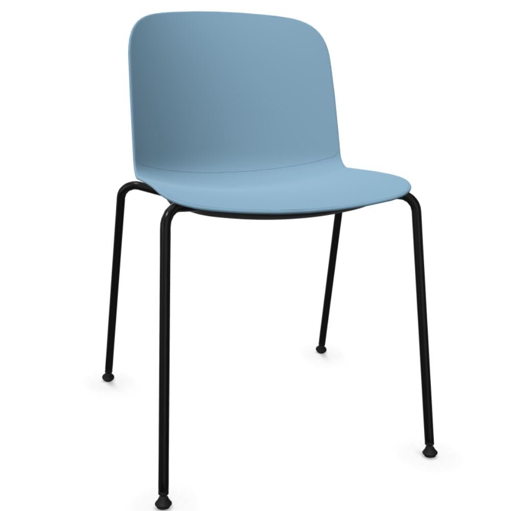 SILLA INFINITI RELIEF | Silla Ocasional | Base 4 Patas Estrella | Varios Colores | Asiento Monocarcasa Polipropileno | Interior - 110 - 62000 - AZL - Infiniti - NOGAL BEAT - 