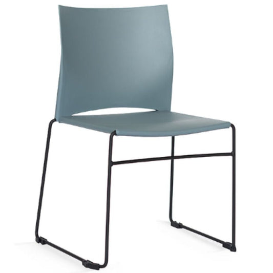 SILLA INFINITI Silla Web Tapizado Polipropileno Base Trineo Acero Cromado - 100-08200-NGO - Infiniti - NOGAL BEAT - Sillas