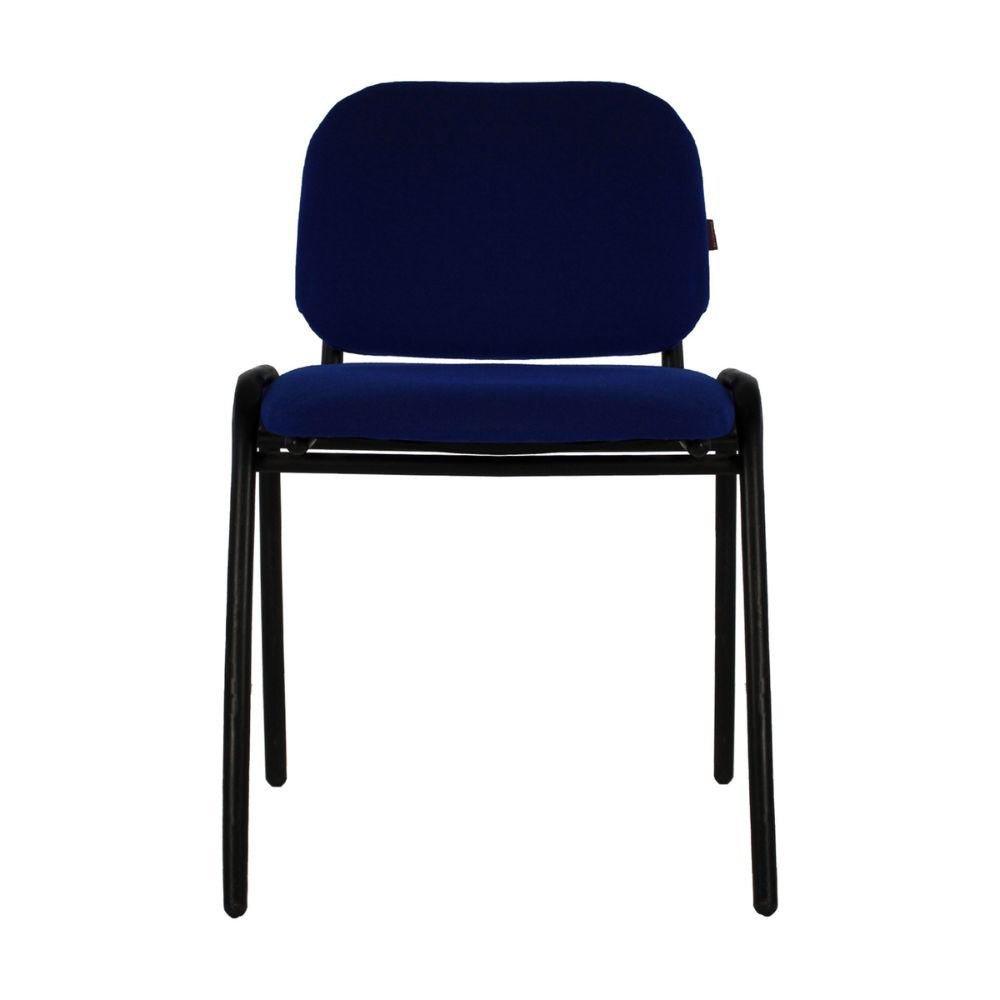 SILLA KINGSTRONG 104Z TELA SILL0540292 | Silla para Visita Oficina Sala de Espera | Base 4 Puntas Metal | Asiento y Respaldo Acojinado | Interior - SILL0540292 - Mundo In - NOGAL BEAT - Sillas