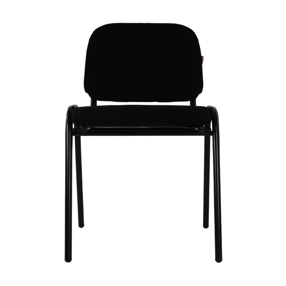 SILLA KINGSTRONG 104Z TELA SILL0540292 | Silla para Visita Oficina Sala de Espera | Base 4 Puntas Metal | Asiento y Respaldo Acojinado | Interior - SILL0540292 - Mundo In - NOGAL BEAT - Sillas