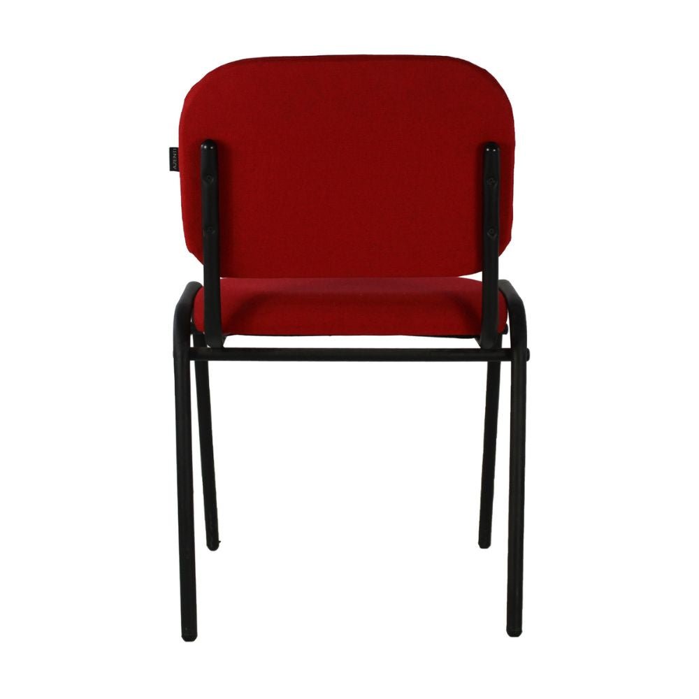 SILLA KINGSTRONG 104Z TELA SILL0540292 | Silla para Visita Oficina Sala de Espera | Base 4 Puntas Metal | Asiento y Respaldo Acojinado | Interior - SILL0540292 - Mundo In - NOGAL BEAT - Sillas