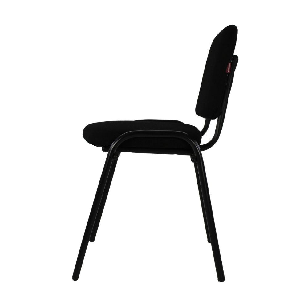 SILLA KINGSTRONG 104Z TELA SILL0540292 | Silla para Visita Oficina Sala de Espera | Base 4 Puntas Metal | Asiento y Respaldo Acojinado | Interior - SILL0540292 - Mundo In - NOGAL BEAT - Sillas