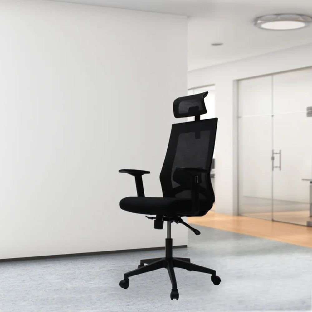 SILLA KINGSTRONG CARRARA 241A SILL0903731 | Silla Directiva Oficina Uso de Oficina | Giratoria | Tapizado Mesh | Interior - SILL0903731 - Mundo In - NOGAL BEAT - Sillas de oficina