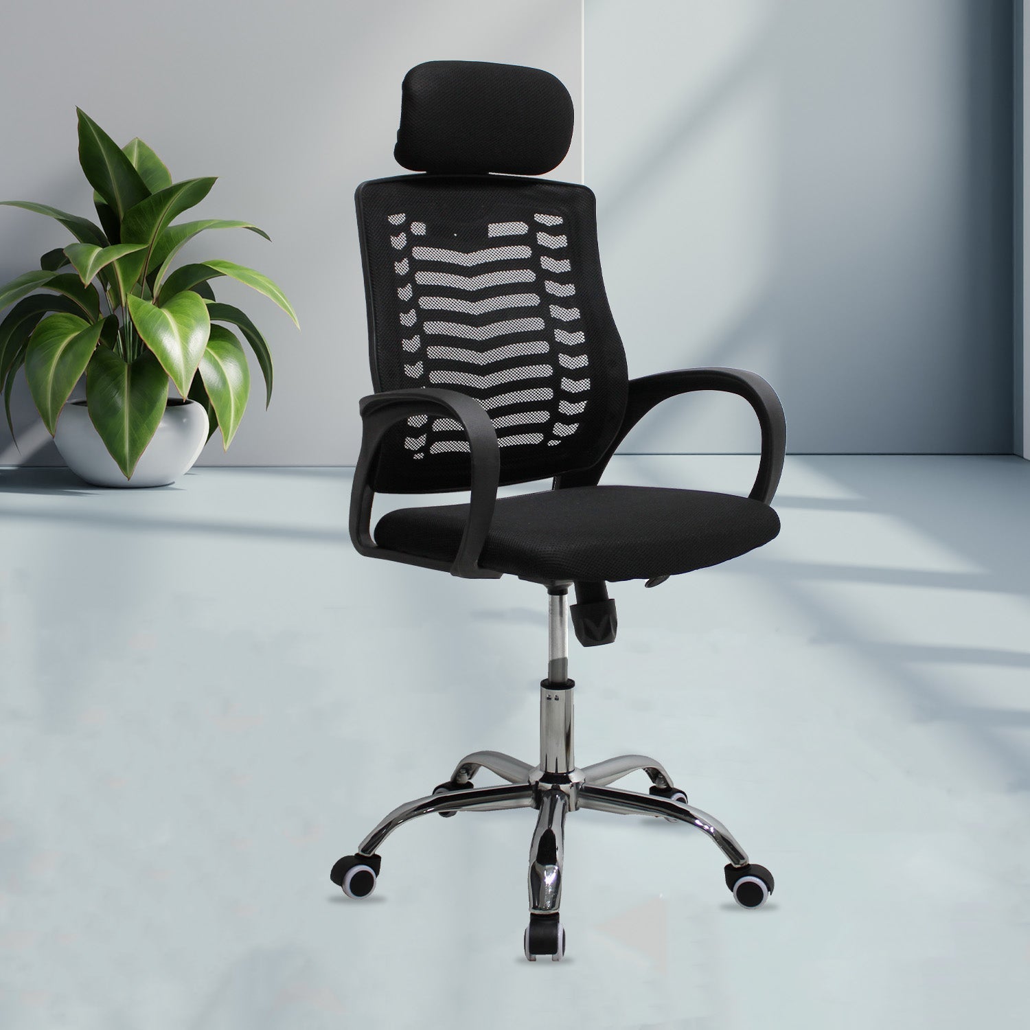 SILLA KINGSTRONG JM - 108A MESH SILL0903724 | Silla Ejecutiva Uso de Oficina | Giratoria | Malla Mesh | Interior - SILL0903724 - Mundo In - NOGAL BEAT - Silla de oficina