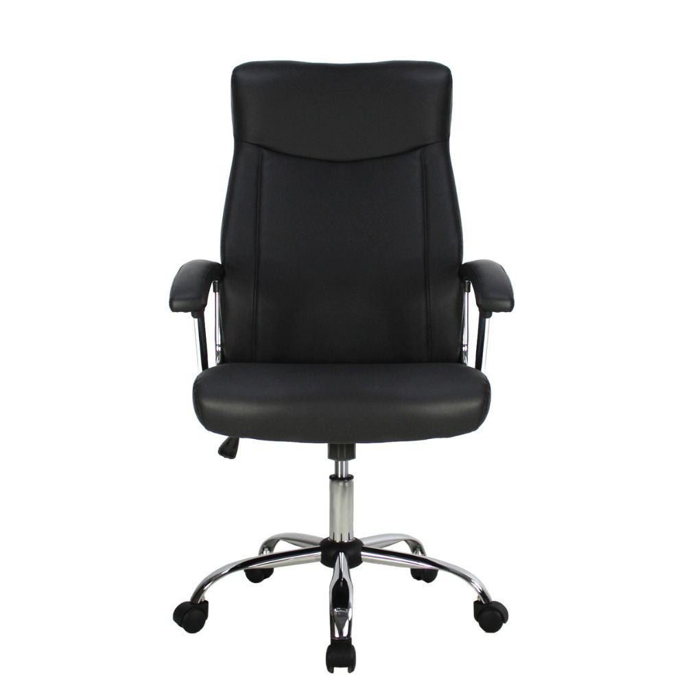 SILLA KINGSTRONG MOB - 9343H Bolzano SILL0362949 | Silla Ejecutiva Uso de Oficina | Base Estrella Giratoria | Tapizado Tela | Poliuretano Acero Cromado | Interior - SILL0362949 - Mundo In - NOGAL BEAT - Sillas de oficina