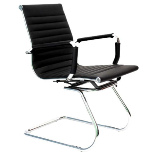 SILLA NOGAL BEAT CÁDIZ CONFERENCE | Silla de Oficina Tipo Aluminium Group Mesh Charles & Ray Eames Salas de Juntas Visitas Conferencias | Base Tineo Aluminio | Varios Colores | Asiento de PU | Interior - CÁDIZ CONFERENCE - MDO - NOGAL BEAT - 