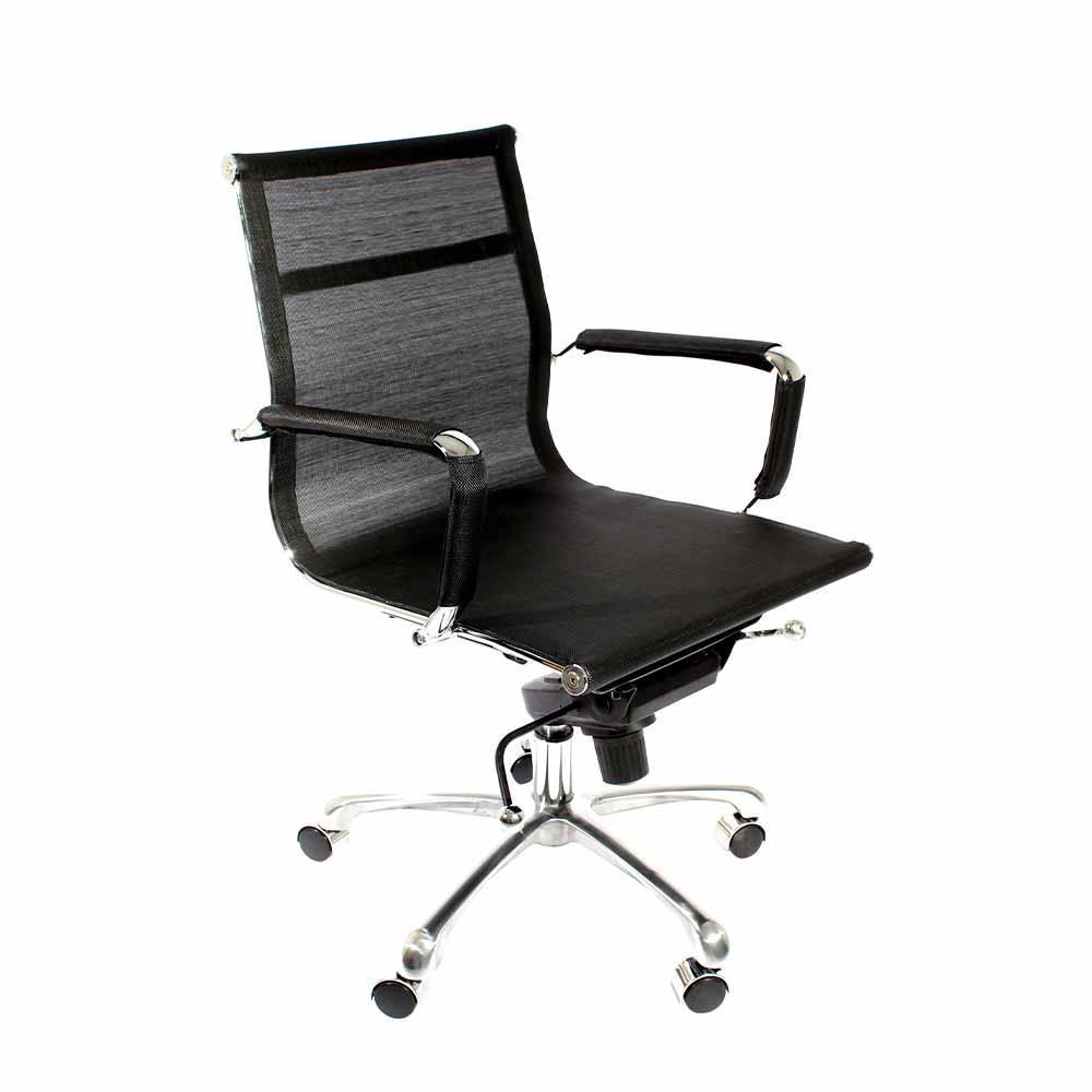 SILLA NOGAL BEAT CÁDIZ malla Respaldo Bajo | Silla Operativa Uso Laboral de Escritorio Horas de Trabajo Versión Ligera | Base Estrella con Rodajas | Varios Colores | Asiento de Malla en Nylon | Interior - CÁDIZ malla Respaldo Bajo - MDO - NOGAL BEAT - Sillas para oficina