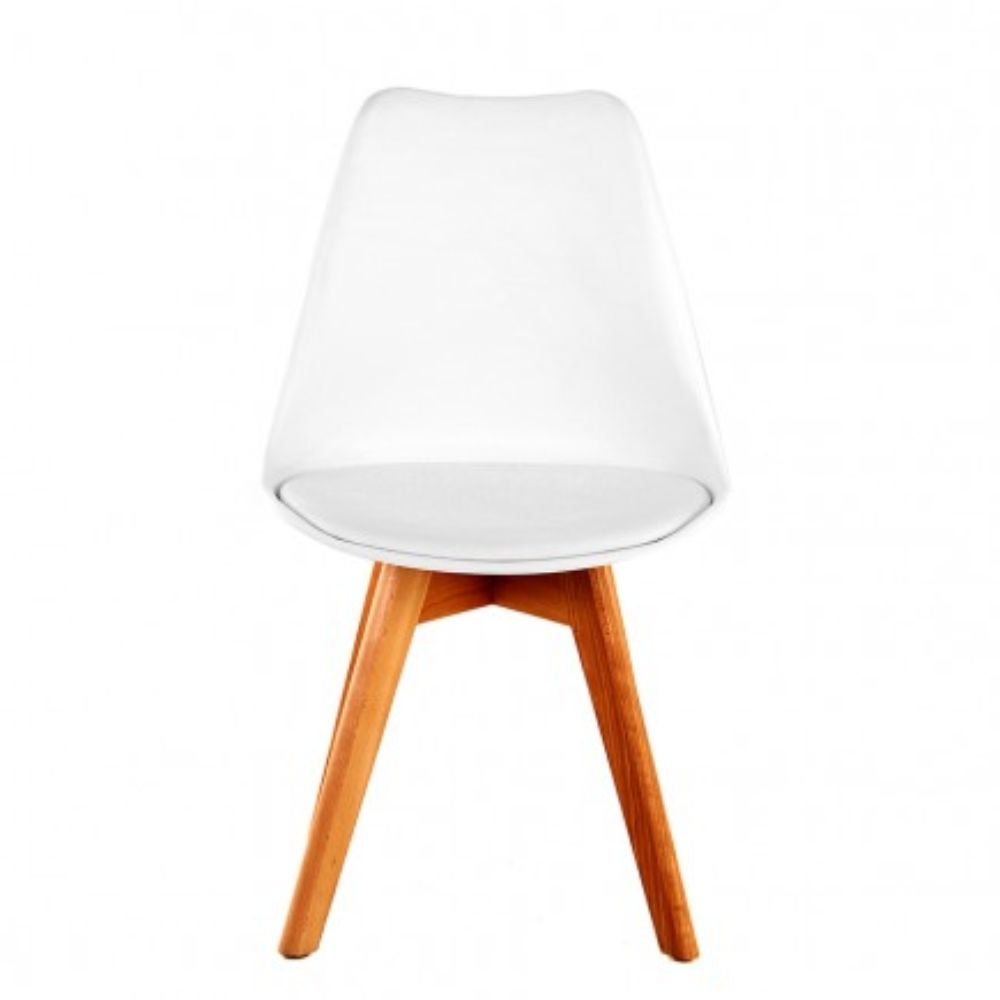 SILLA NOGAL BEAT CATARINA | Silla Ocasional Decorativa | Base 4 Puntas Madera | Varios Colores | Polipropileno Cubre Asiento en PU | Interior - SILLA CATARINA - MDO - NOGAL BEAT - Sillas