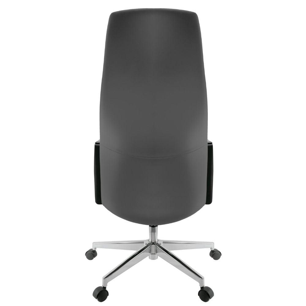 SILLA NOGAL BEAT E-10201G | Silla Directiva | Asiento Hule Espuma | Brazos Polipropileno | Base Metálica | Interior - E-10201G - GERSA - NOGAL BEAT - Sillas para oficina