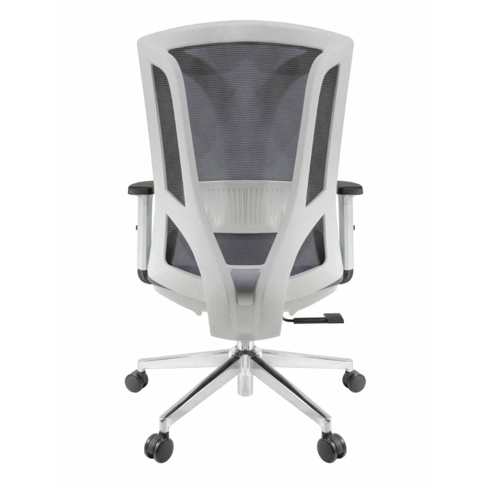 SILLA NOGAL BEAT E-11702 | Silla Gerencia | Asiento Respaldo Cabecera Polipropileno | Descansabrazos ajustable | Base Metal | Tapiz Malla | Asiento Tela | Interior - E-11702 - GERSA - NOGAL BEAT - Sillas para oficina