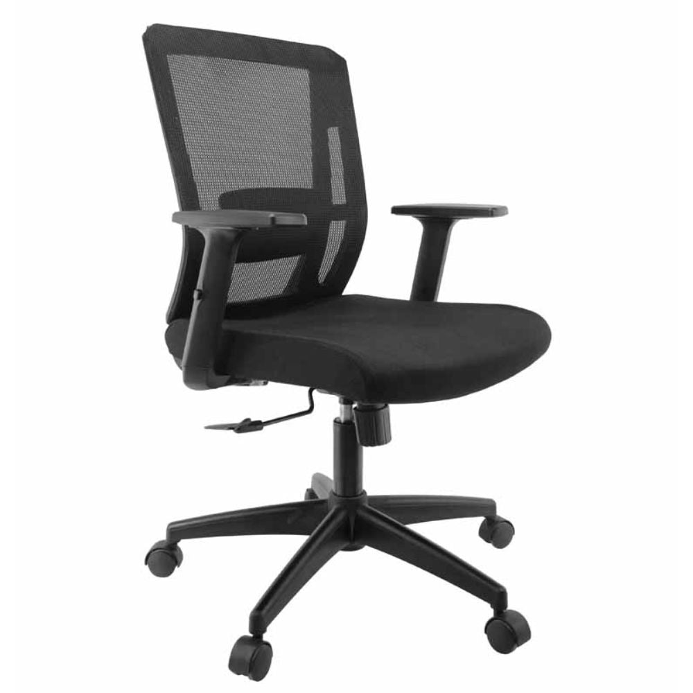 SILLA NOGAL BEAT E-16552 | Silla Gerencial | Asiento Hule Espuma | Respaldo Cabecera Polipropileno | Descansabrazos | Base Nylon | Tapiz Malla | Tela | Interior - E-16552 - GERSA - NOGAL BEAT - Sillas para oficina
