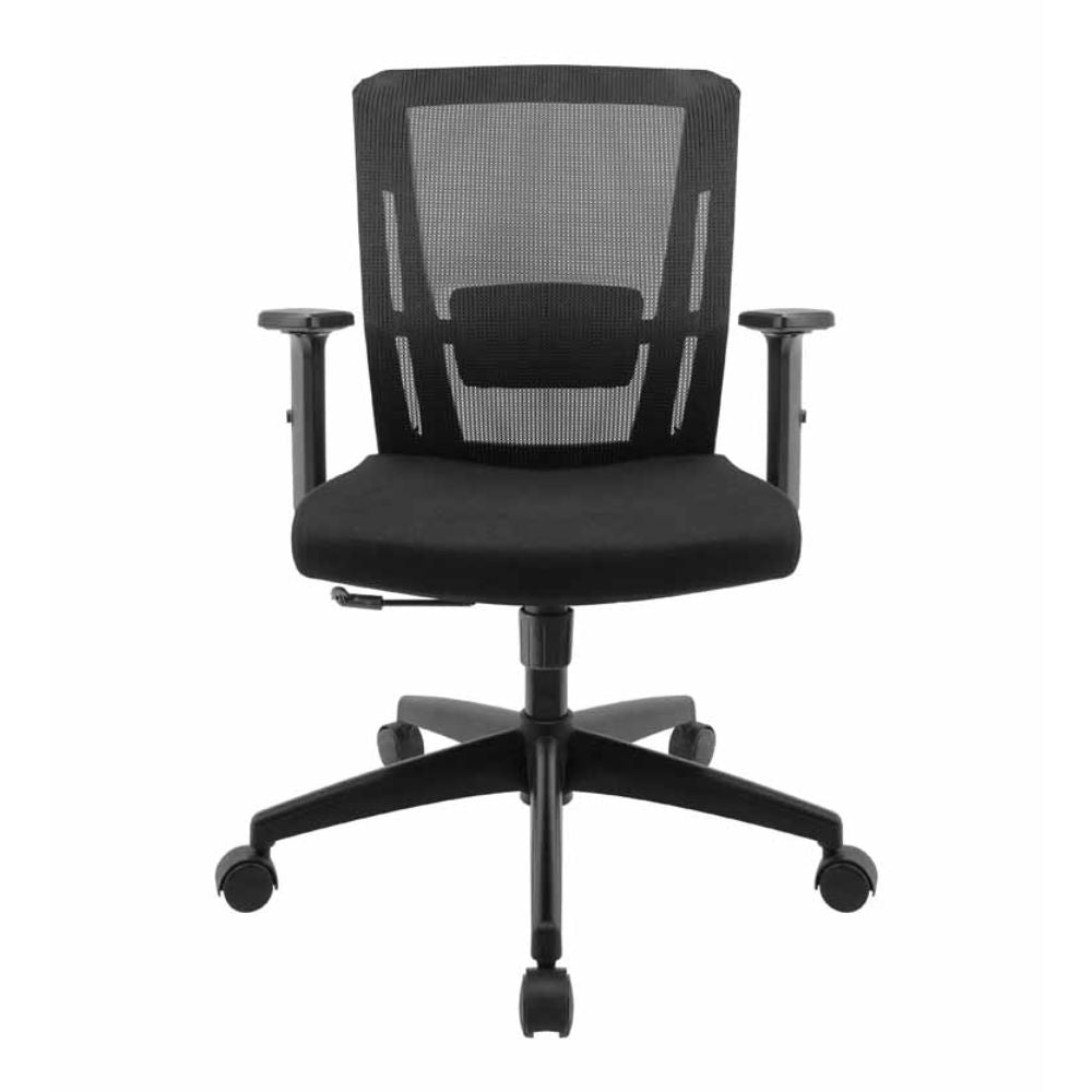 SILLA NOGAL BEAT E-16552 | Silla Gerencial | Asiento Hule Espuma | Respaldo Cabecera Polipropileno | Descansabrazos | Base Nylon | Tapiz Malla | Tela | Interior - E-16552 - GERSA - NOGAL BEAT - Sillas para oficina