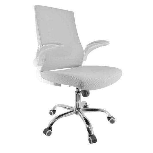 SILLA NOGAL BEAT E-17802 | Silla Operativa | Asiento Hule Espuma | Descansabrazos | Respaldo Polipropileno | Base Nylon | Tapiz Malla | Tela | Interior - E-17802 - GERSA - NOGAL BEAT - Sillas para oficina