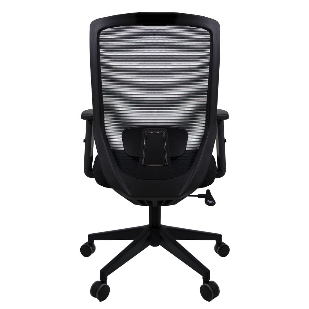 SILLA NOGAL BEAT E-20652N | Silla Gerencial | Respaldo Polipropileno | Descansabrazos | Base Nylon | Tapiz Malla | Tela | Interior - E-20652N - GERSA - NOGAL BEAT - Sillas para oficina