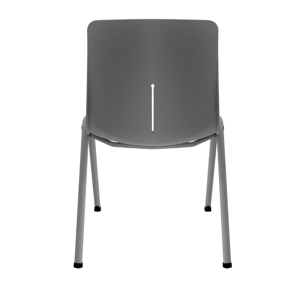 SILLA NOGAL BEAT E-50458G | Silla Comercial para Visita Sala de Espera | Concha Polipropileno | Estructura Metálica Adherente | Interior - E-50458G - GERSA - NOGAL BEAT - Sillas