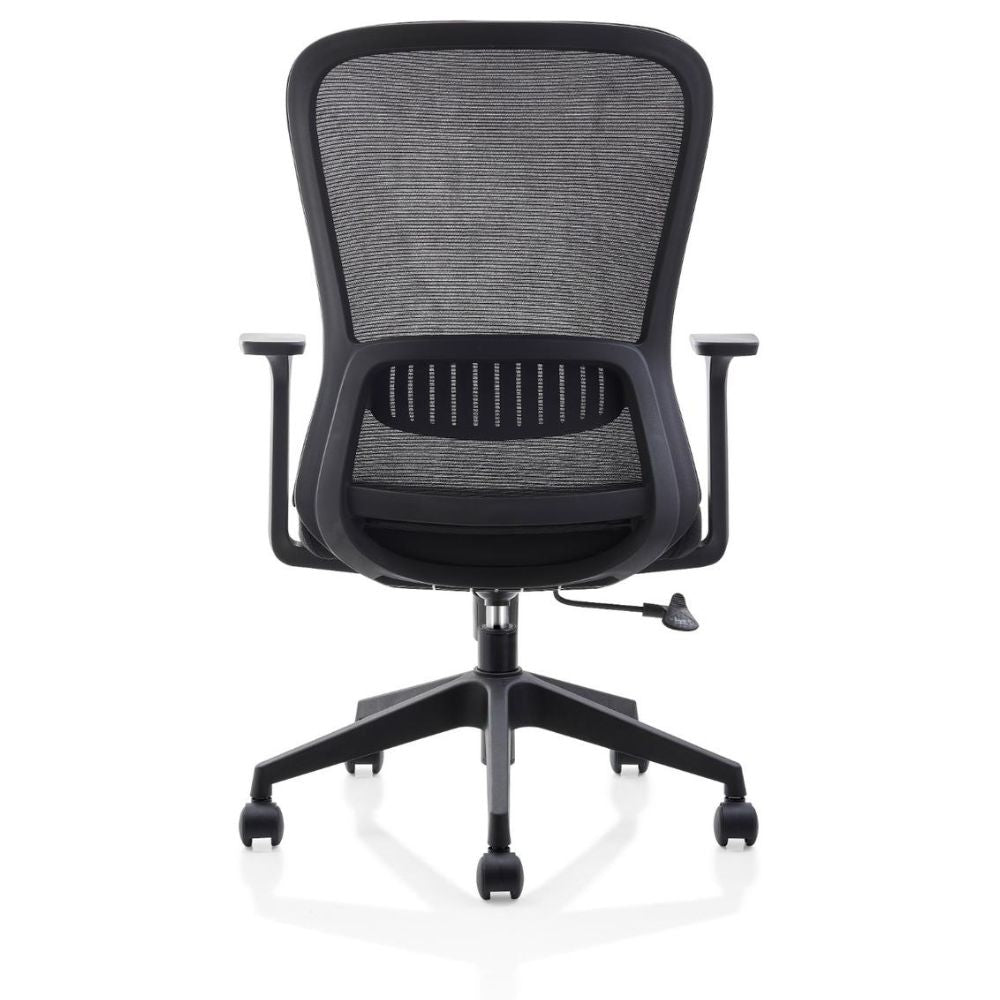 SILLA OFFIHO COZY OHE-173NEGRO | Silla Operativa para Oficina Empresa | Base Estrella | Negro | Respaldo en Malla | Interior - OHE-173negro - OFFIHO - NOGAL BEAT -