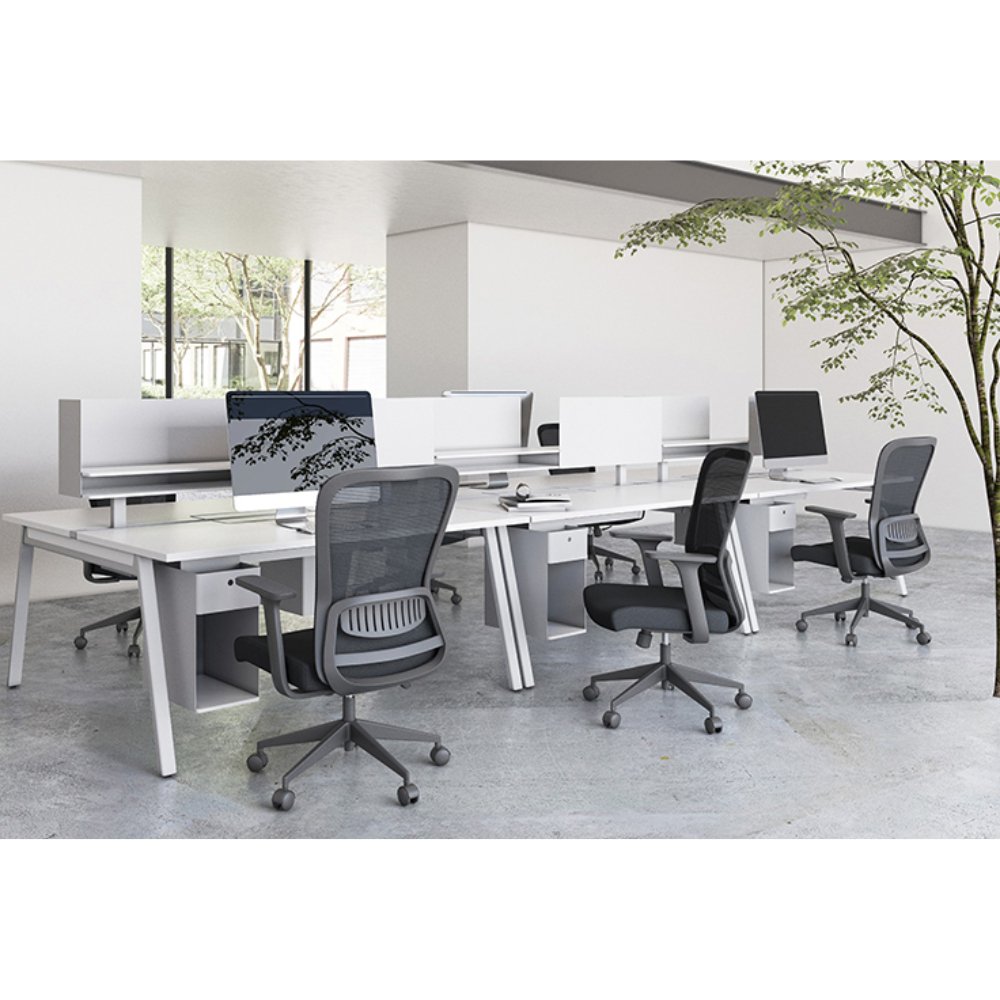 SILLA OFFIHO COZY OHE-173NEGRO | Silla Operativa para Oficina Empresa | Base Estrella | Negro | Respaldo en Malla | Interior - OHE-173negro - OFFIHO - NOGAL BEAT -