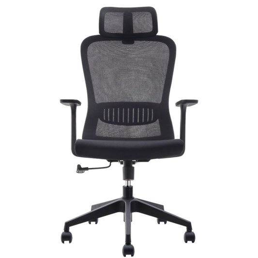 SILLA OFFIHO COZY OHE-175 NEGRO | Silla Ejecutiva Operativa | Altura Ajustable | Base Pentagonal | Negro | Malla Tela | Interior - OHE-175negro - OFFIHO - NOGAL BEAT - Sillas de oficina