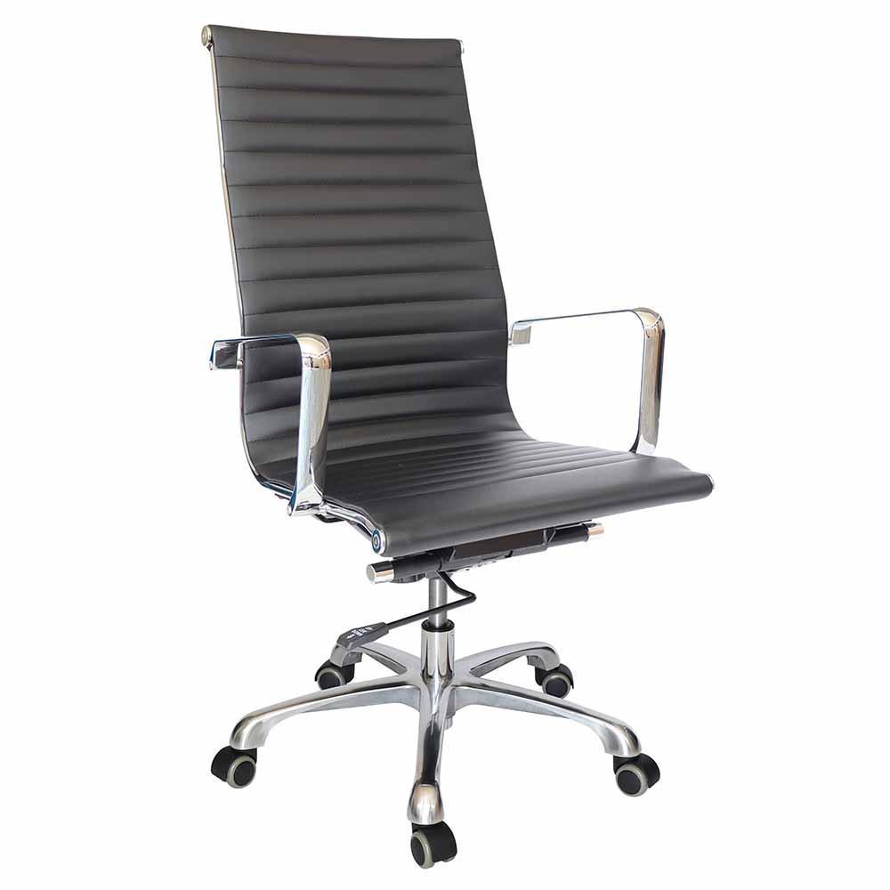 SILLA OFFIHO GOETZ OHE - 205 NEGRO | Silla Ejecutiva | Diseño Ergonómico | Respaldo Alto | Tapizado | Interior | Oficina Despacho Clínica - OHE - 205negro - OFFIHO - NOGAL BEAT - Silla para oficina