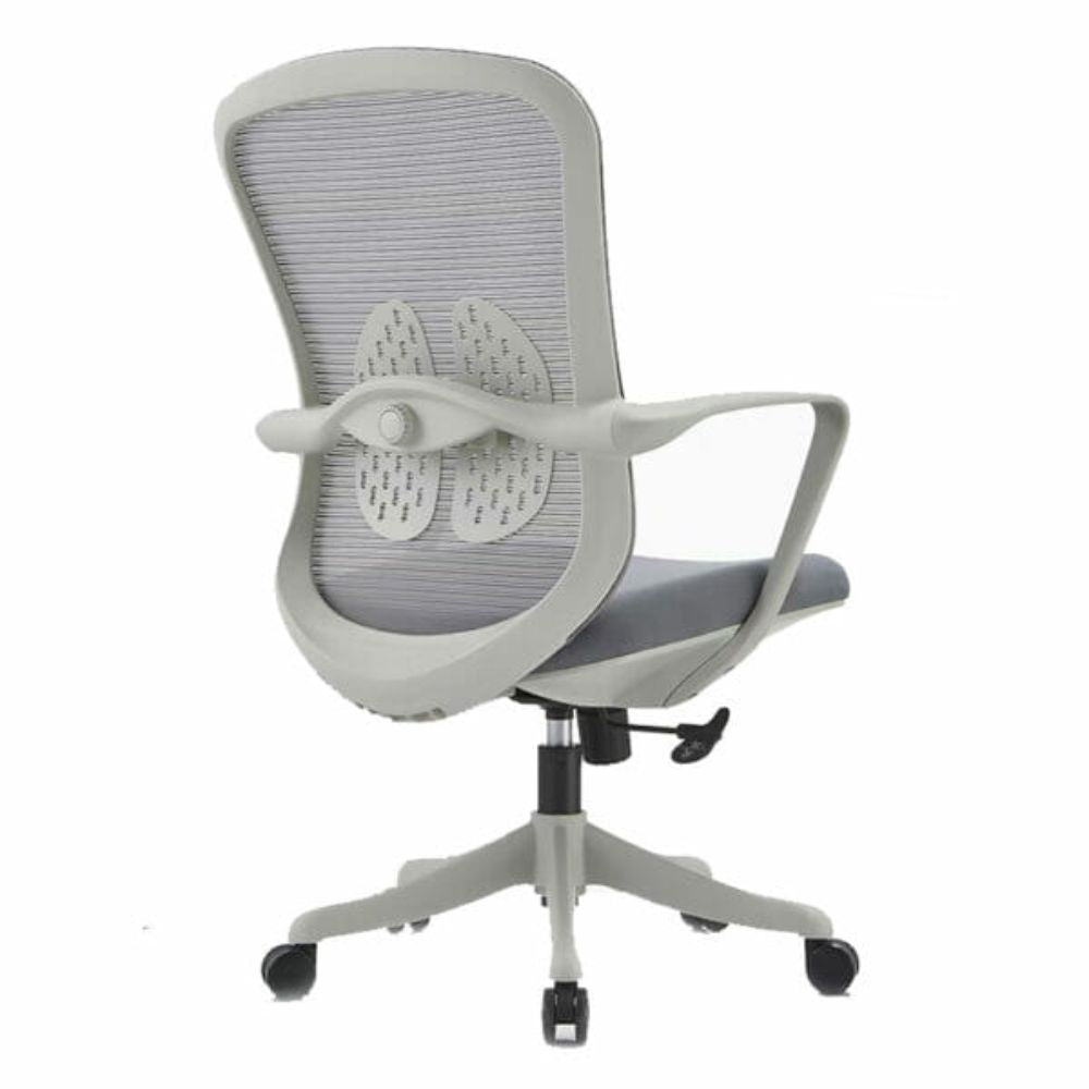 SILLA OFIK 1077 ORGANIC | Silla Operativa para Oficina | Base Estrella | Mesh y Tela | Interior - 1077 - OFIK - NOGAL BEAT - Sillas de oficina