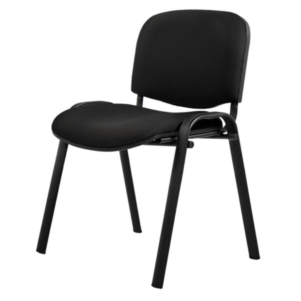 Silla de capacitación OFIK 351 ALLEGRO negra de 4 puntas con asiento y respaldo tapizado