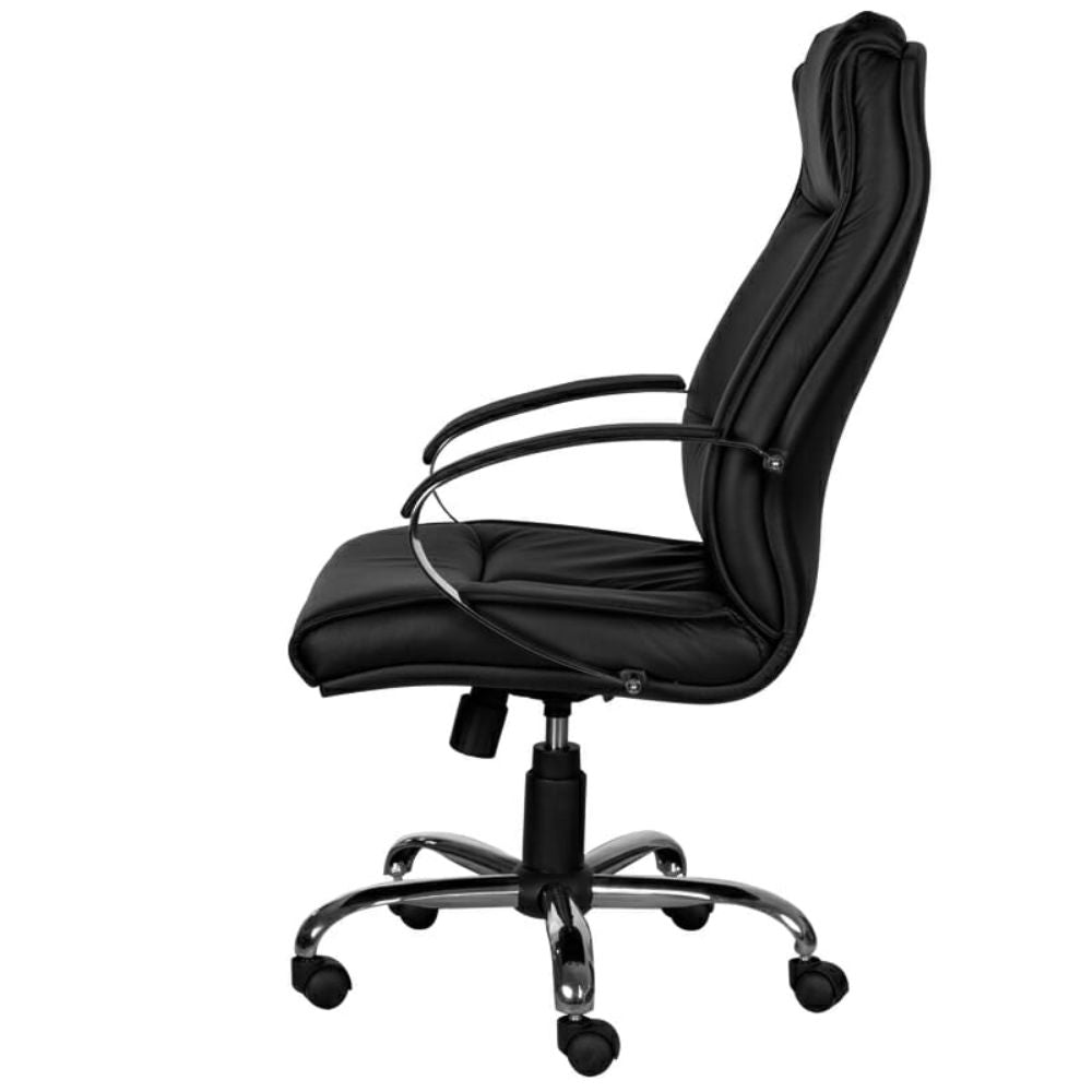 SILLA OFIK 373 KAHLO | Silla Ejecutiva para Oficina | Base Estrella | Piel en Áreas de Contacto | Interior - 373 - OFIK - NOGAL BEAT - Sillas de oficina