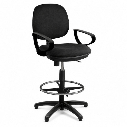 Silla Operativa de Cajero para Ventanilla Bancaria - GEBESA COMFORT - Varios Acabados - Brazos de Polipropileno - Base Fija - GDC304PPBF - GEBESA - NOGAL BEAT - Silla Operativa